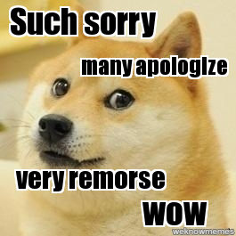 doge apology